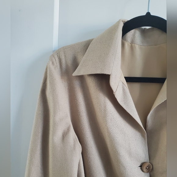 Vintage long dress , open front buttons and waist belt - Picture 2 of 16